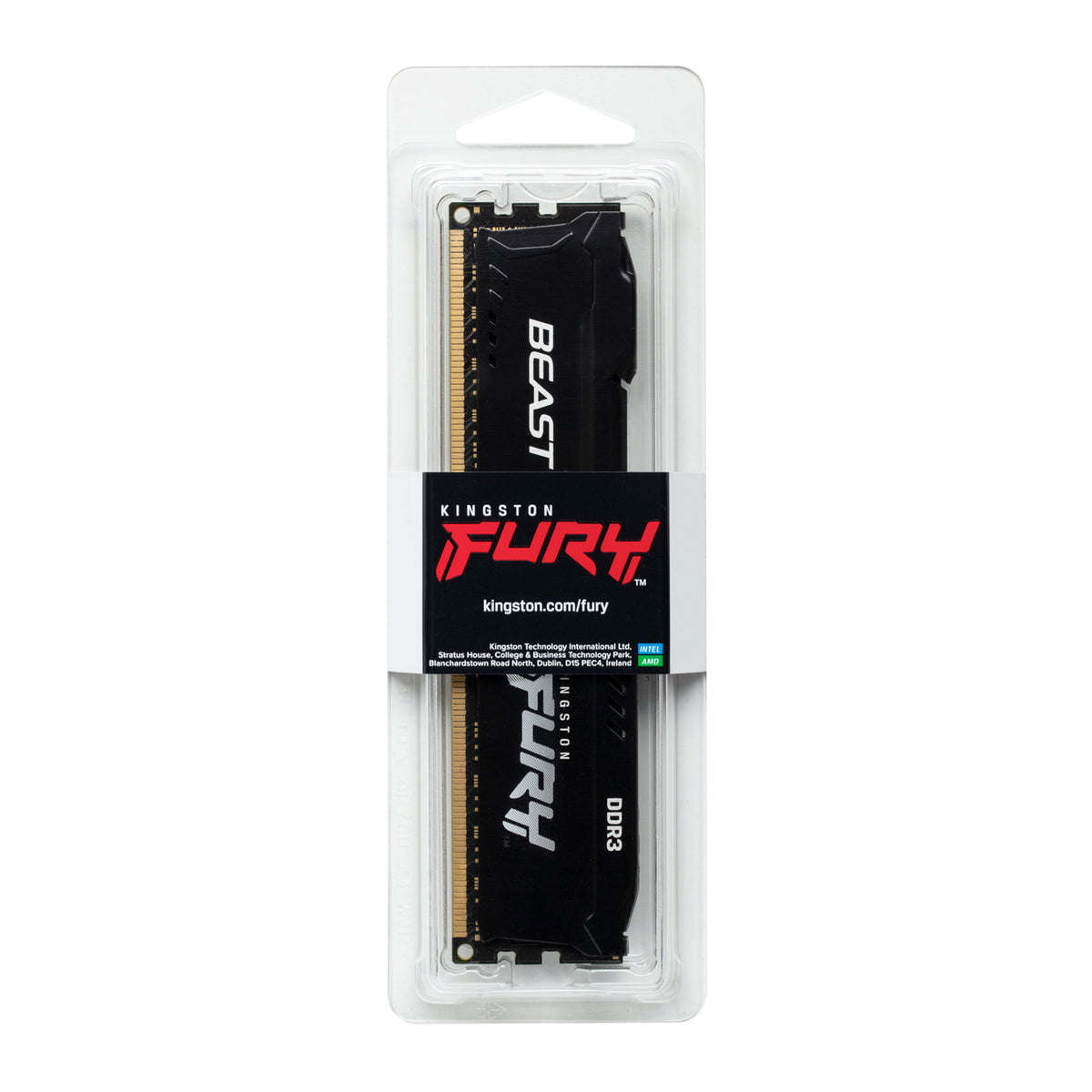 Kingston Technology Kingston FURY Beast – 4 GB DDR3 1600 MHz DIMM, CL10, 240-polig, Schwarz