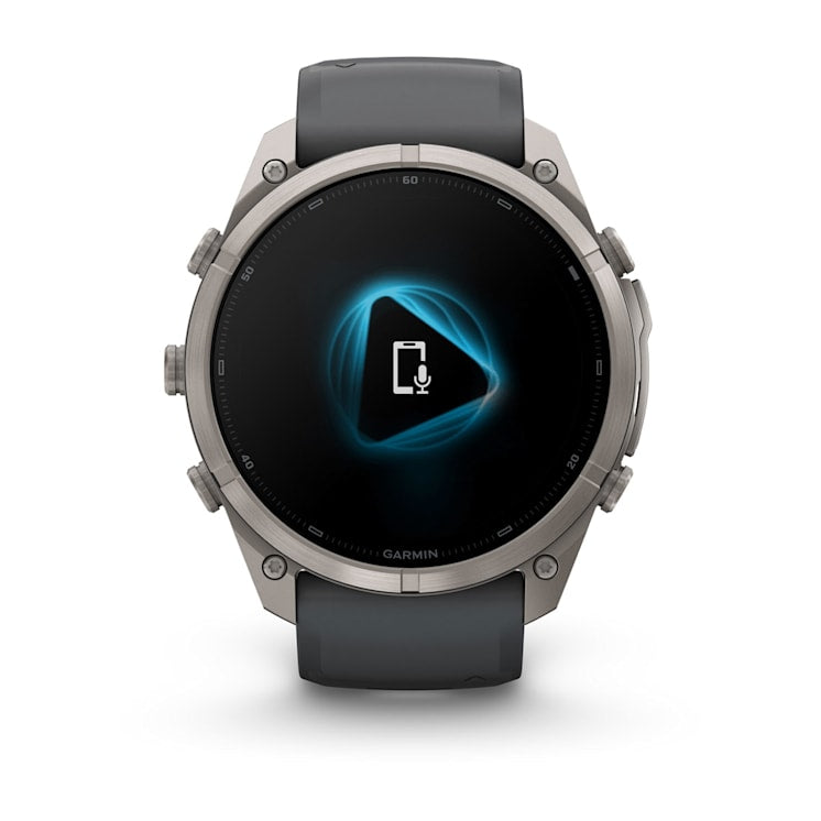 Garmin fēnix 9 Pro 47 mm GPS – Titan Grau, Silikon, Graphit, 100 m, für Android, iOS