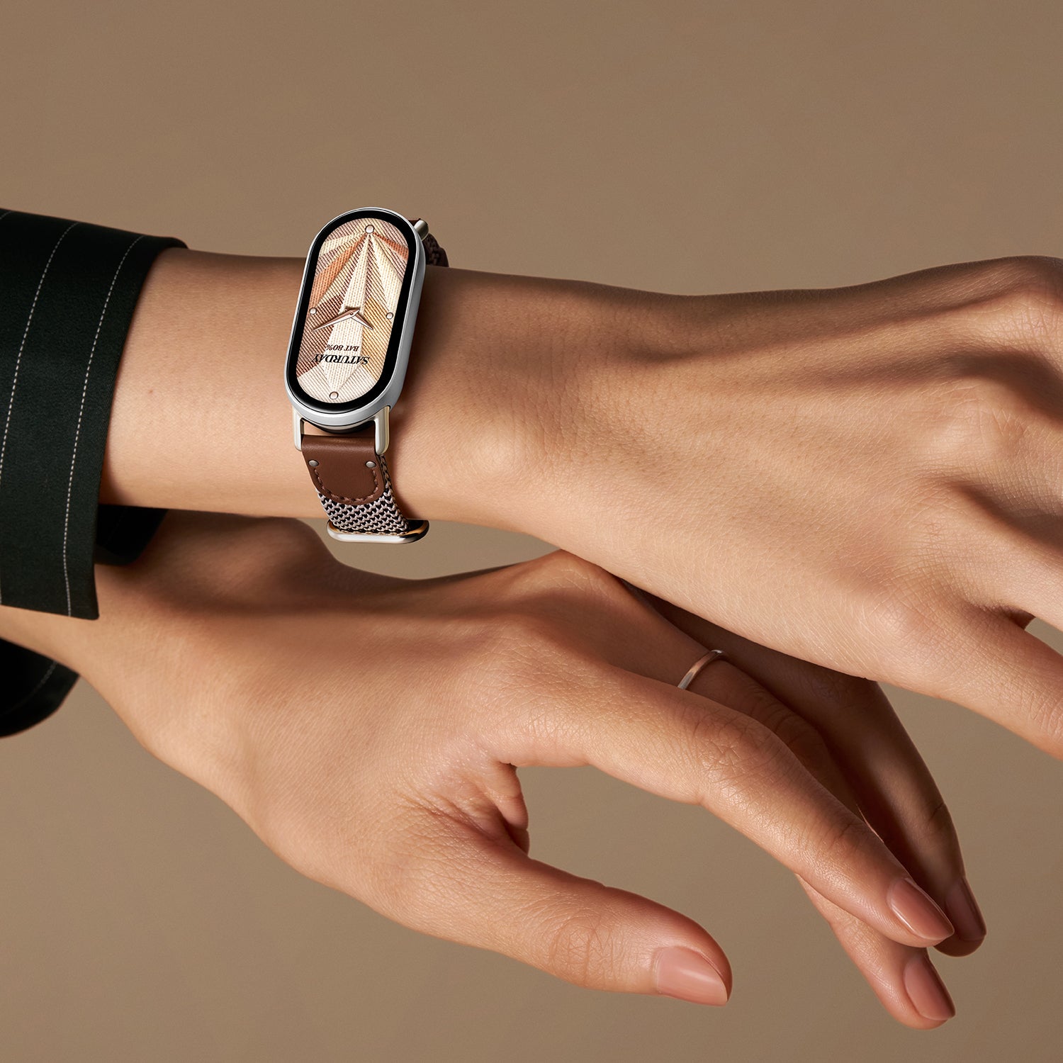 Xiaomi Watch 5 47 mm – Aluminium Silber, Sportband, Grün, 50 m, für iPhone