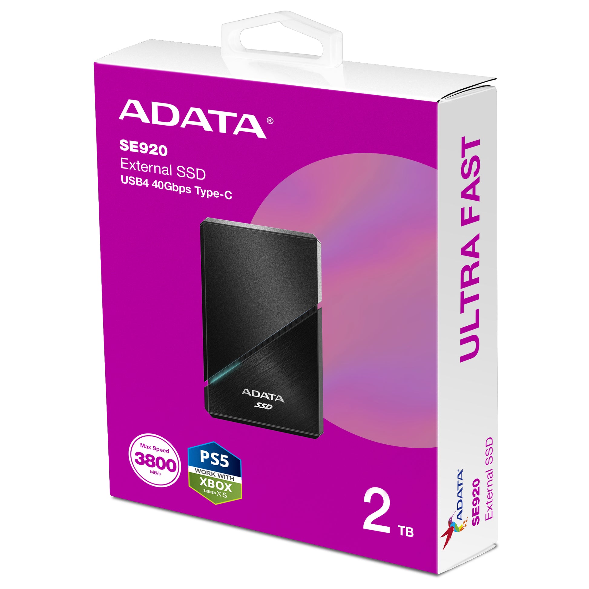 ADATA Flash SE920 Speichergerät – 2 TB, USB4 (USB Typ-C), Thunderbolt 4