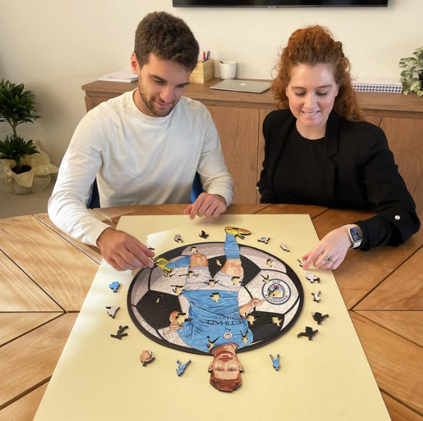 Iconic Puzzles Man City FC Kevin De Bruyne – Logikspiel, 1 Spieler, ab 10 Jahren