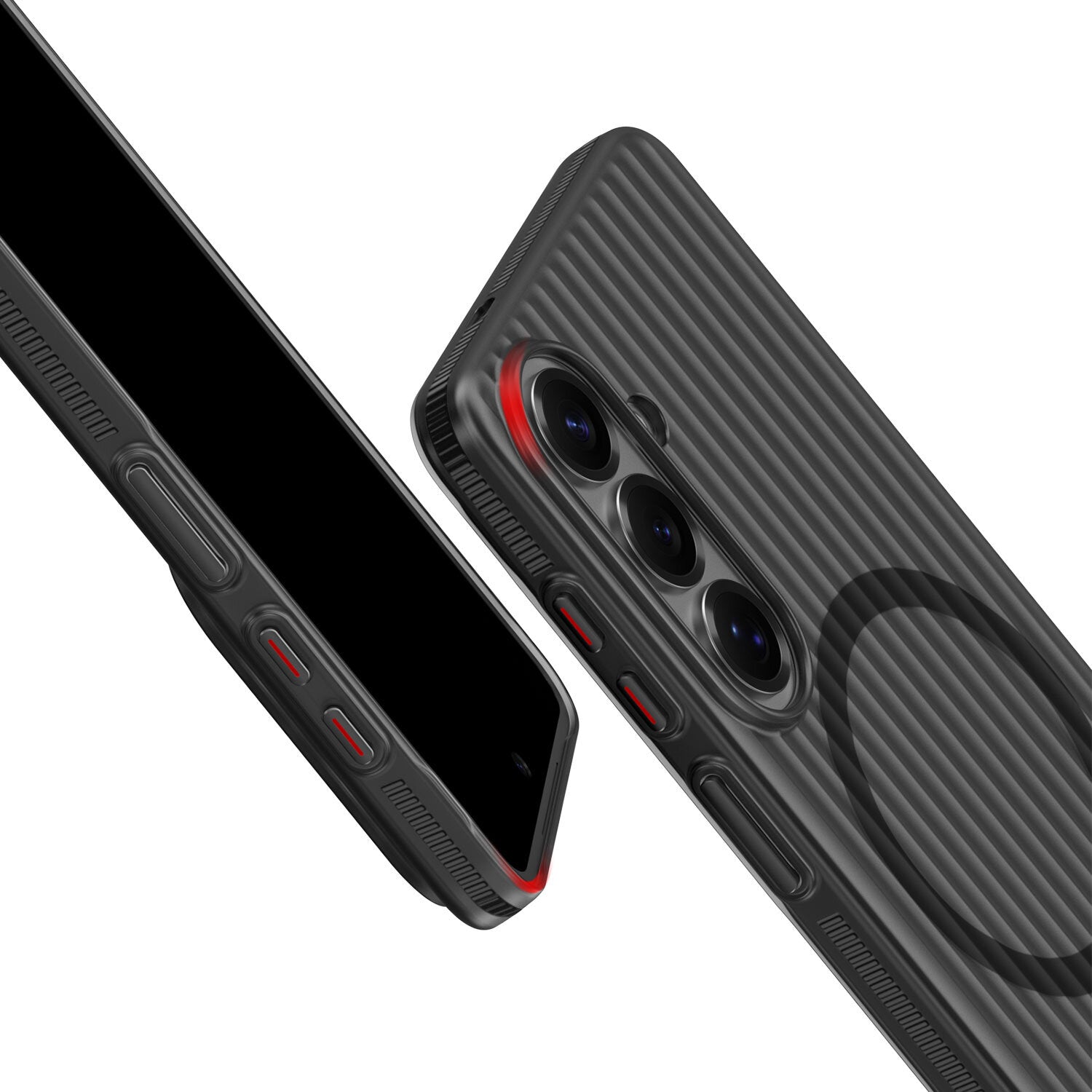 4smarts Design Case Aero – Backcover – für Samsung Galaxy S26, MagSafe, PC, Schwarz
