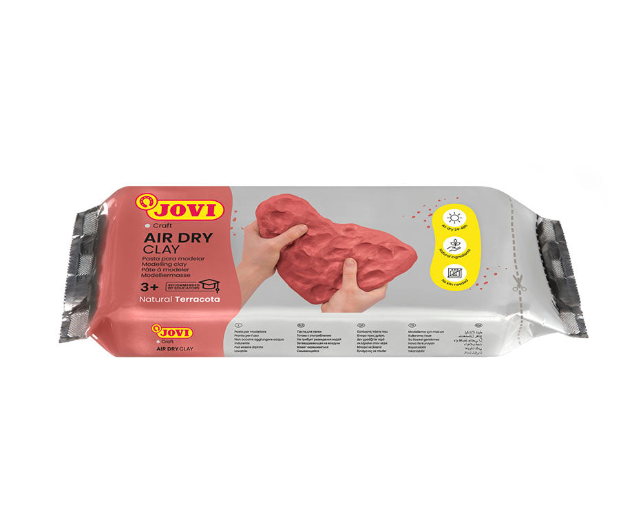 Jovi Modelliermasse, Terracotta, Lufttrocknend (24–48 h), 500 g, 1 Stk.