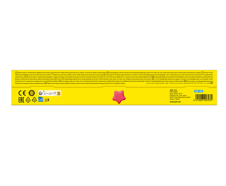Jovi Soft Dough (weichbleibend), Soft Dough, Gelb, Rot, Grün, Blau, Violett, 5 Dosen à 110 g