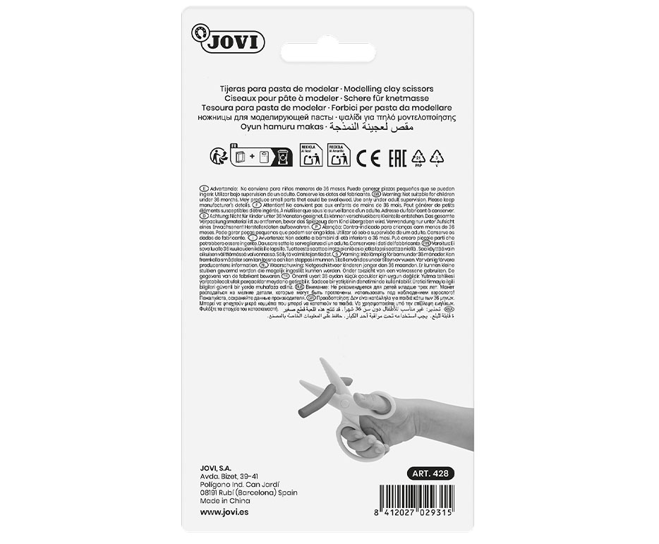 Jovi Kinder-Knetenschere – Schere, farbig sortiert
