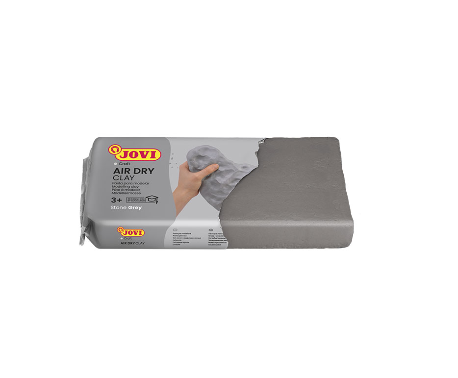 Jovi Modelliermasse, Lufttrocknend, Grau, 250 g