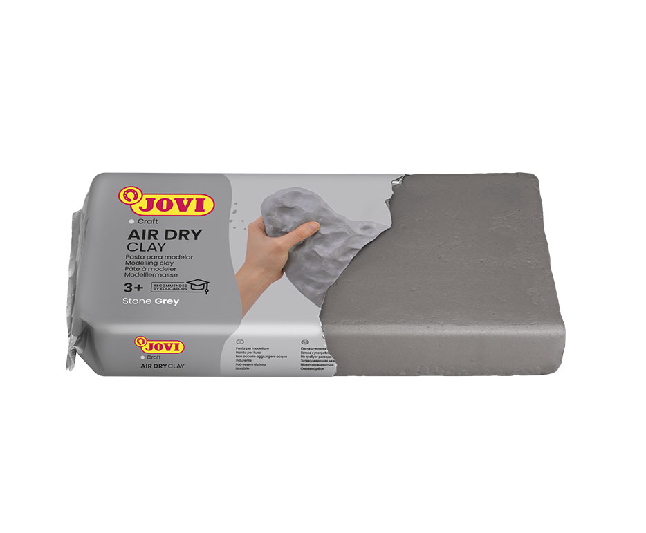 Jovi Modelliermasse, Grau, Lufttrocknend, 1,0 kg
