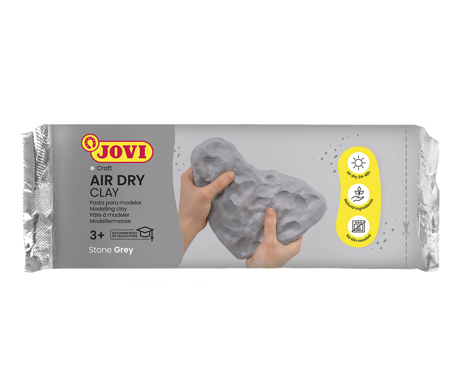 Jovi Modelliermasse, Grau, Lufttrocknend, 1,0 kg