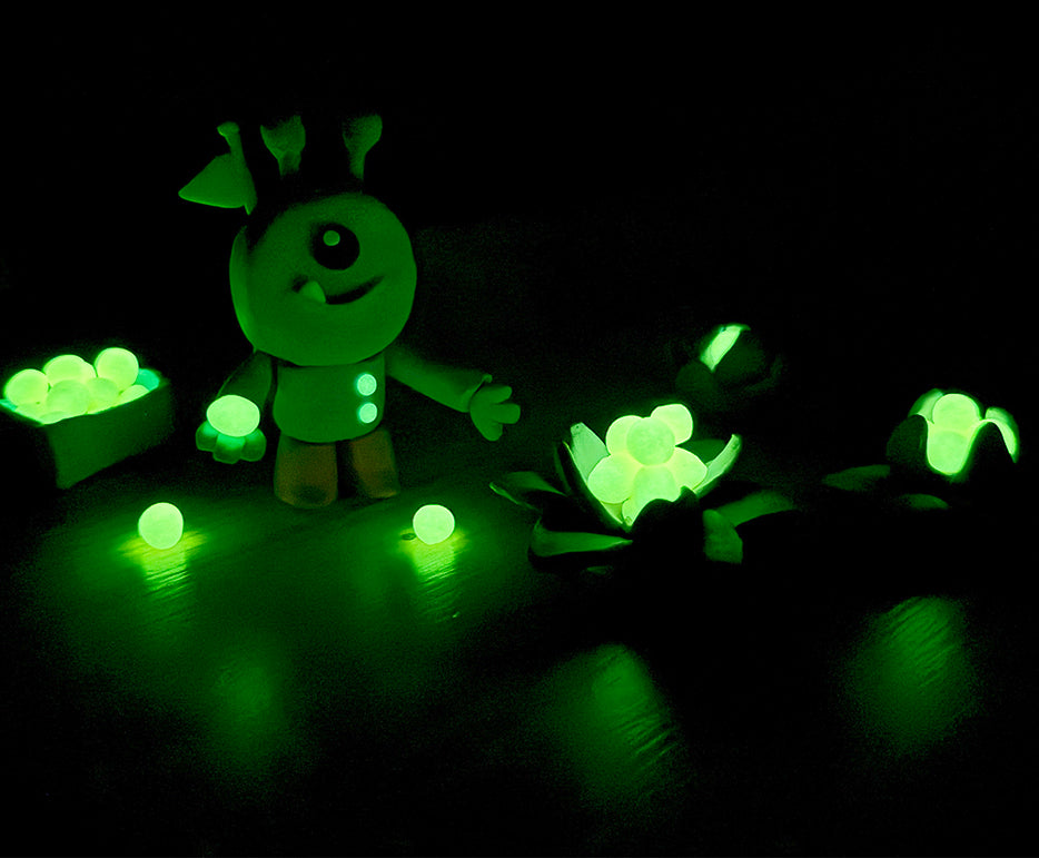 Jovi Knetmasse (weich), Plastilina, Mehrfarbig, Neon, phosphoreszierend, 10 Stk. à 15 g