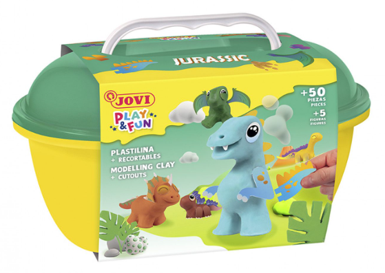 Jovi Play&Fun Trunk Sweet – Knete-/Modelliermasse-Set – 24 × 15 g – glutenfrei, pflanzenbasiert