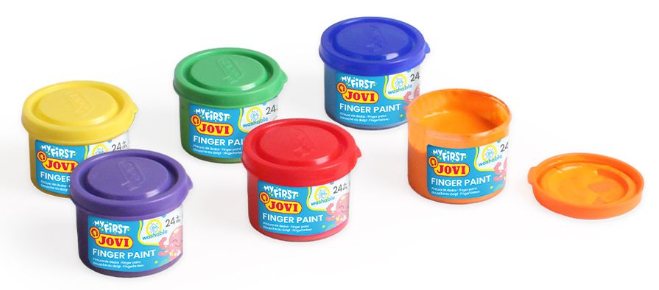 Jovi Bluey Fingerfarben – Mehrfarbig – 6 Farben – 6×35 ml (210 ml)