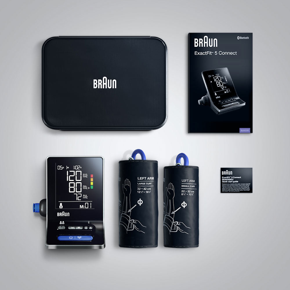 Braun Oberarm-Blutdruckmessgerät ExactFit 5 Connect (BUA6350EU) – automatisch, Bluetooth