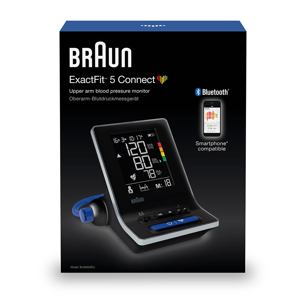 Braun Oberarm-Blutdruckmessgerät ExactFit 5 Connect (BUA6350EU) – automatisch, Bluetooth