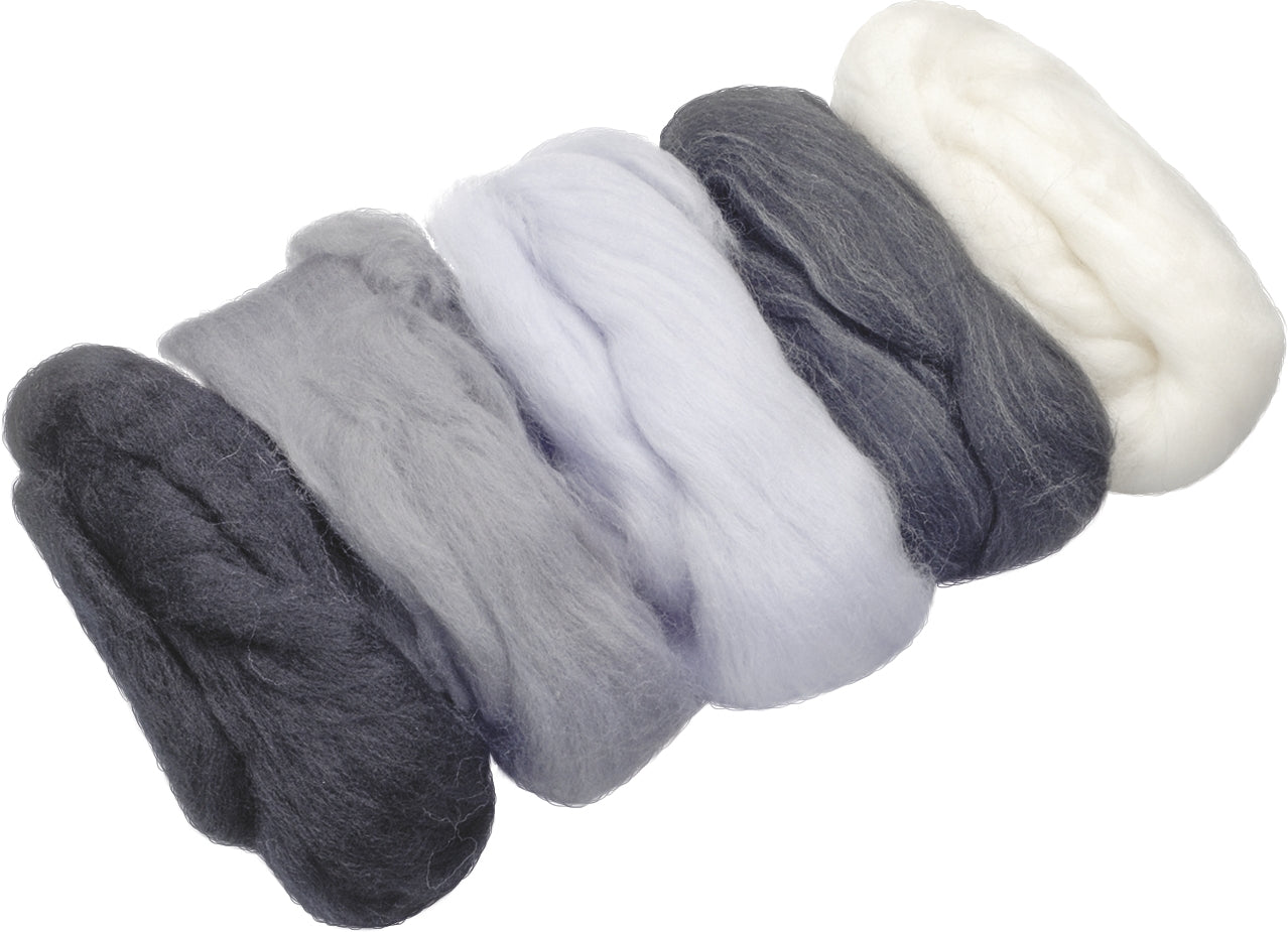 KNORR prandell Heyda Filzwolle Merino Garn Platin – 50 g, 100% Wolle