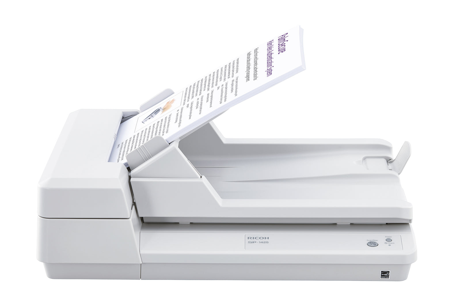 Ricoh SP-1425 – Flachbett + ADF, A4, Duplex, 25 ppm, ADF 50 Blatt, USB