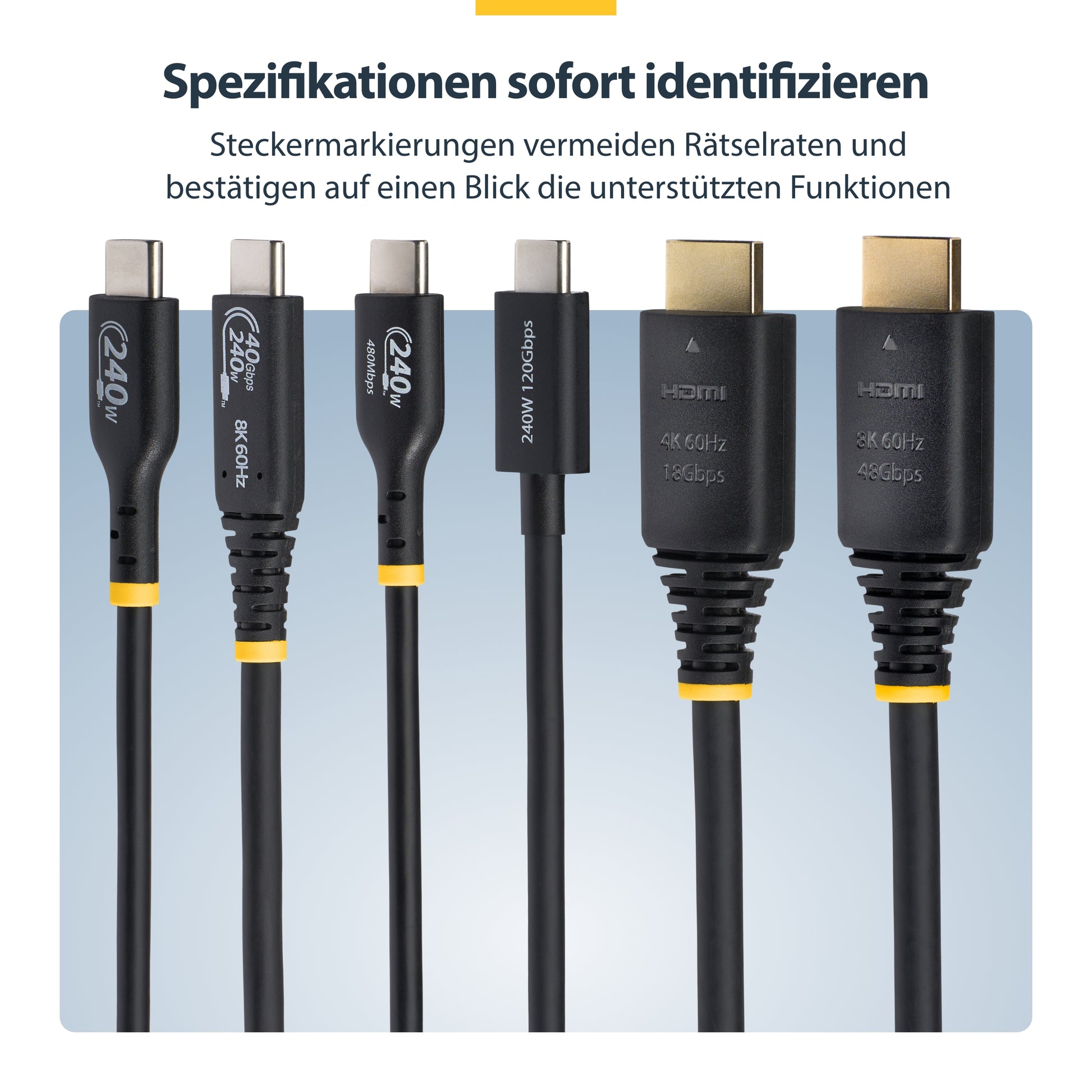 StarTech.com HDMI Kabel HDMI 2.1 8K 60 Hz – 4 m – HDR, ARC – für Fernseher, Bildschirm, Projektor