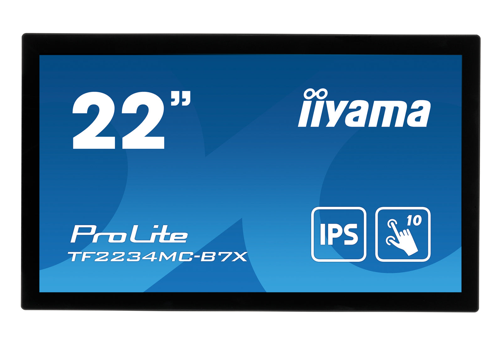 iiyama ProLite TF2234MC-B7X – Touch-Monitor 21,5" – 1920 × 1080 (Full HD), IPS, PCAP 10-Punkt, HDMI/DP/VGA