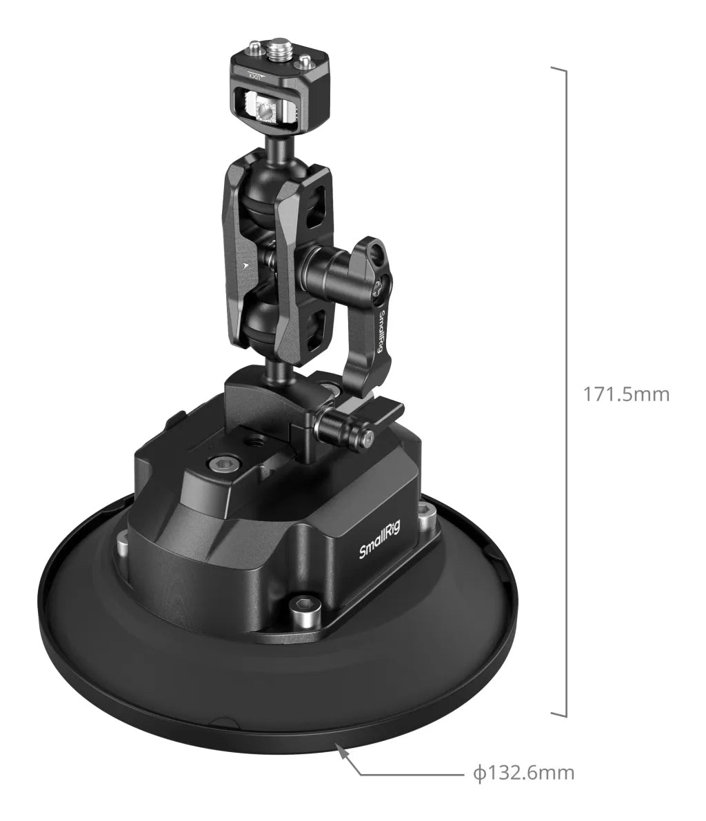 SmallRig 5398 Schelle – Aluminium/Gummi, Traglast 5 kg, 1/4-20" – Schwarz