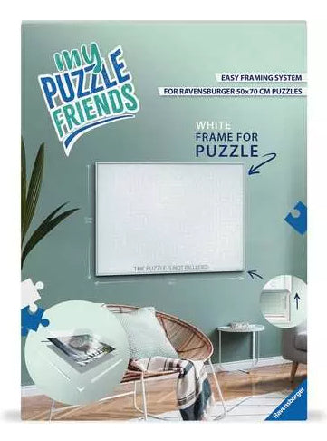 Ravensburger Puzzle-Rahmen – für 1000 Teile – 50,4 × 70,4 × 1,8 cm, weiss