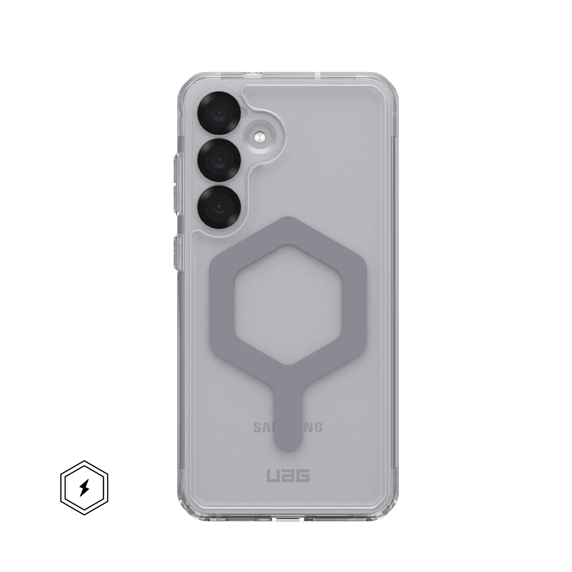 Urban Armor Gear UAG Plyo Pro – Rückcover – für Samsung Galaxy S25 Plus, TPU, Silber/Transparent, bis 4,8 m Sturzsicher