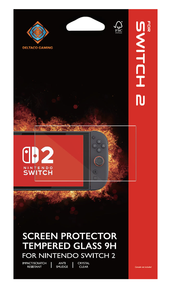 Deltaco Gaming Displayschutz (Panzerglas), 9H – für Nintendo Switch 2