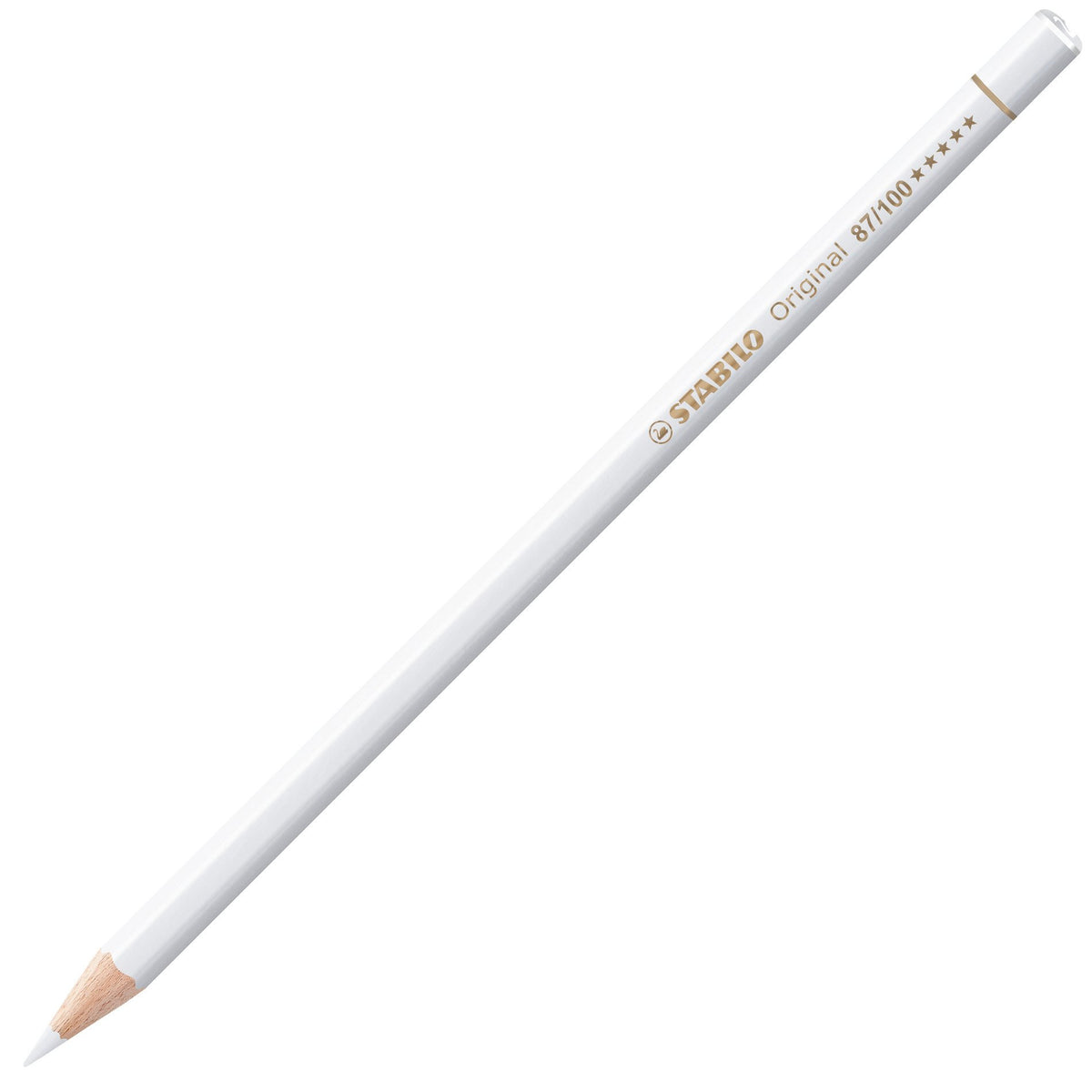 STABILO Buntstift Original – Sechskant, Minen-Ø 2,5 mm, Einzelstift Weiss