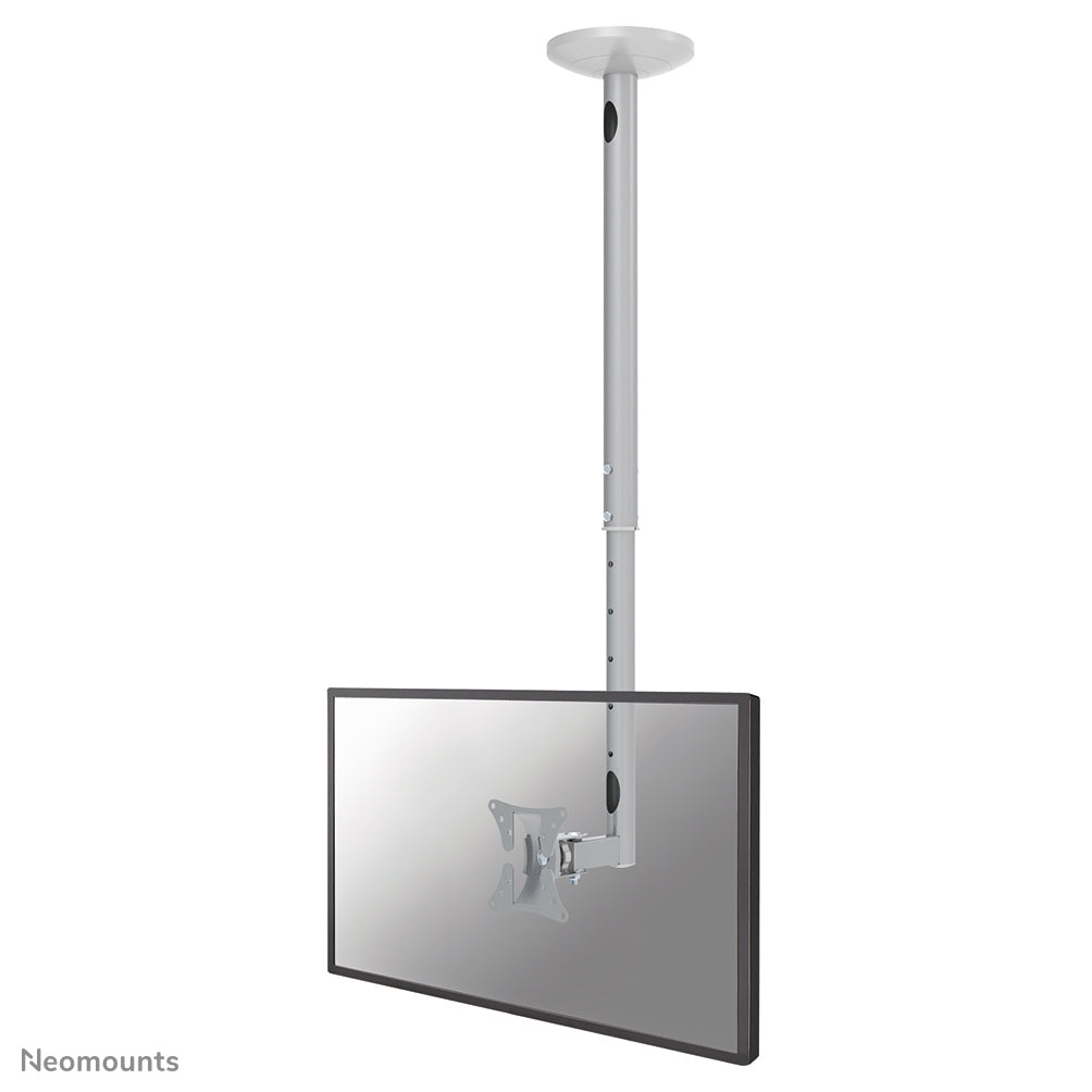 Neomounts Deckenhalterung – 10–30" – VESA 50×50–100×100 – bis 20 kg, höhenverstellbar, neigbar – Silber