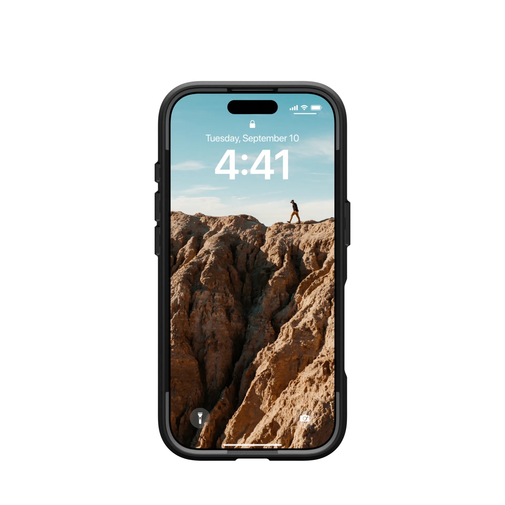 Urban Armor Gear UAG – Backcover Civilian – für Apple iPhone 16 Pro – schwarz – MagSafe-kompatibel
