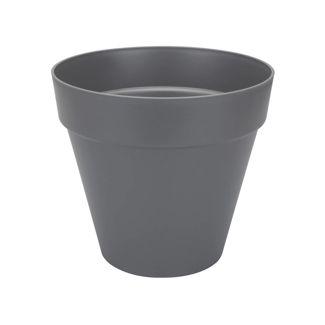 elho Loft Urban Topfpflanzer – Ø 28,5 × 26 cm – Kunststoff, Schwarz