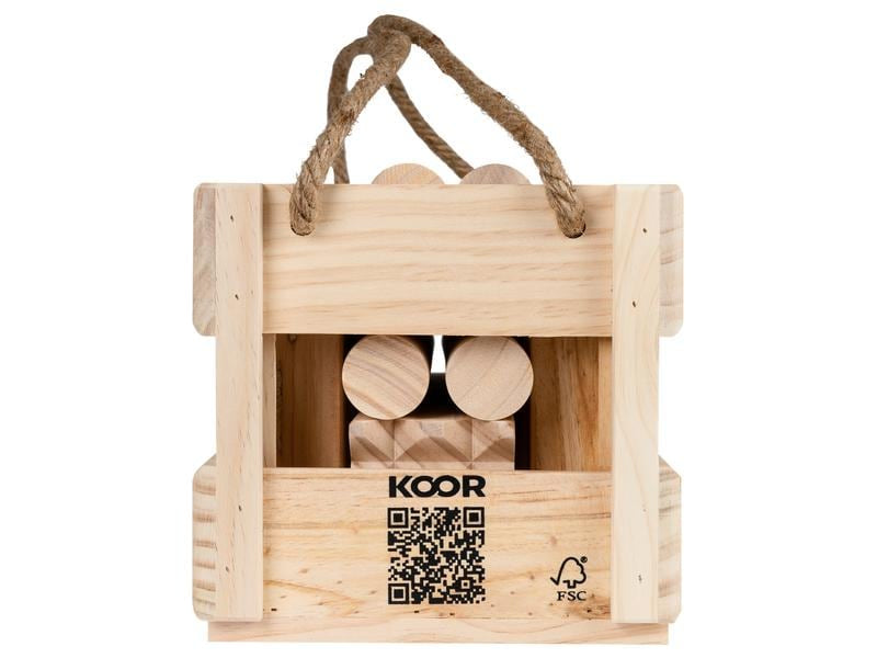 KOOR Kubb – 2–12 Spieler – ab 6 Jahren – Holz, braun – FSC