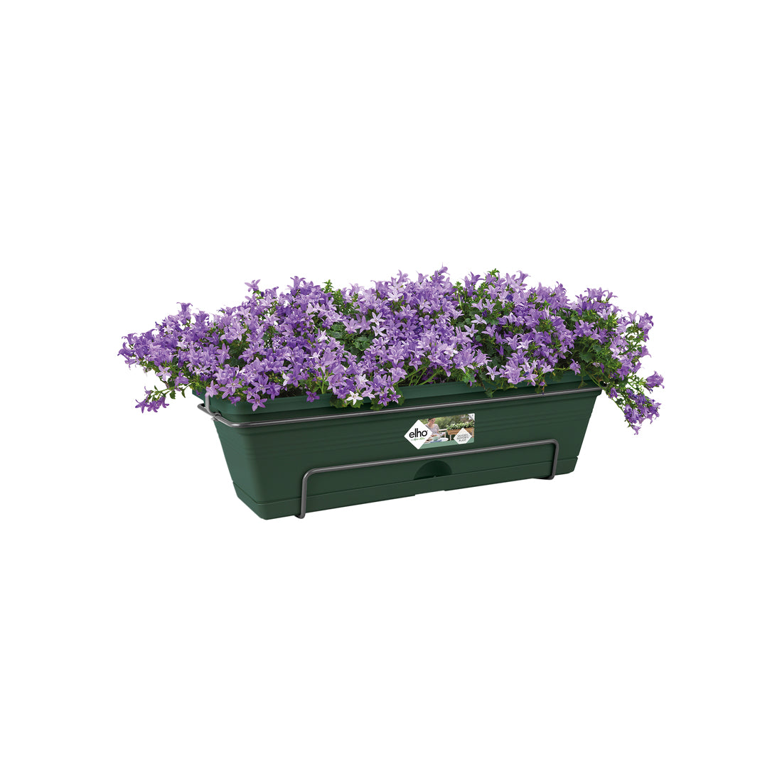 elho Green Basics Balkonkasten – 68,5 × 16,5 × 26 cm – Recycling-Kunststoff, Grün