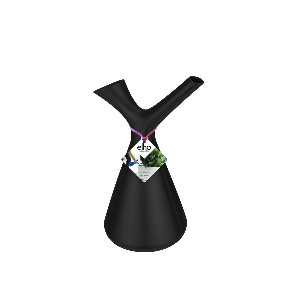 elho Giesskanne – 1'700 ml – Recycling-Kunststoff, Schwarz