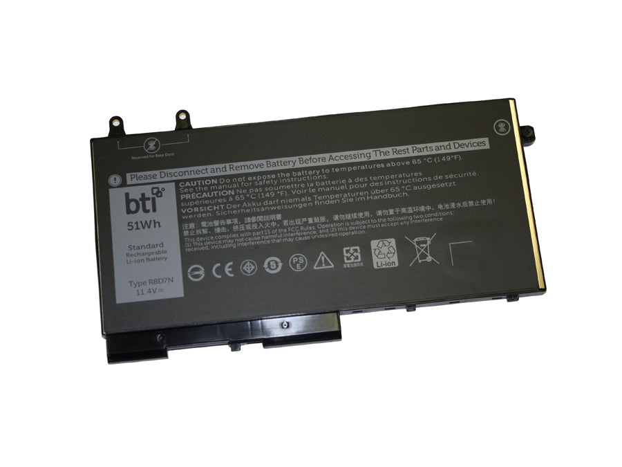 BTI Notebook-Akku – für Dell Latitude 5501 – 48 Wh, 11,4 V (3 Zellen) – Schwarz