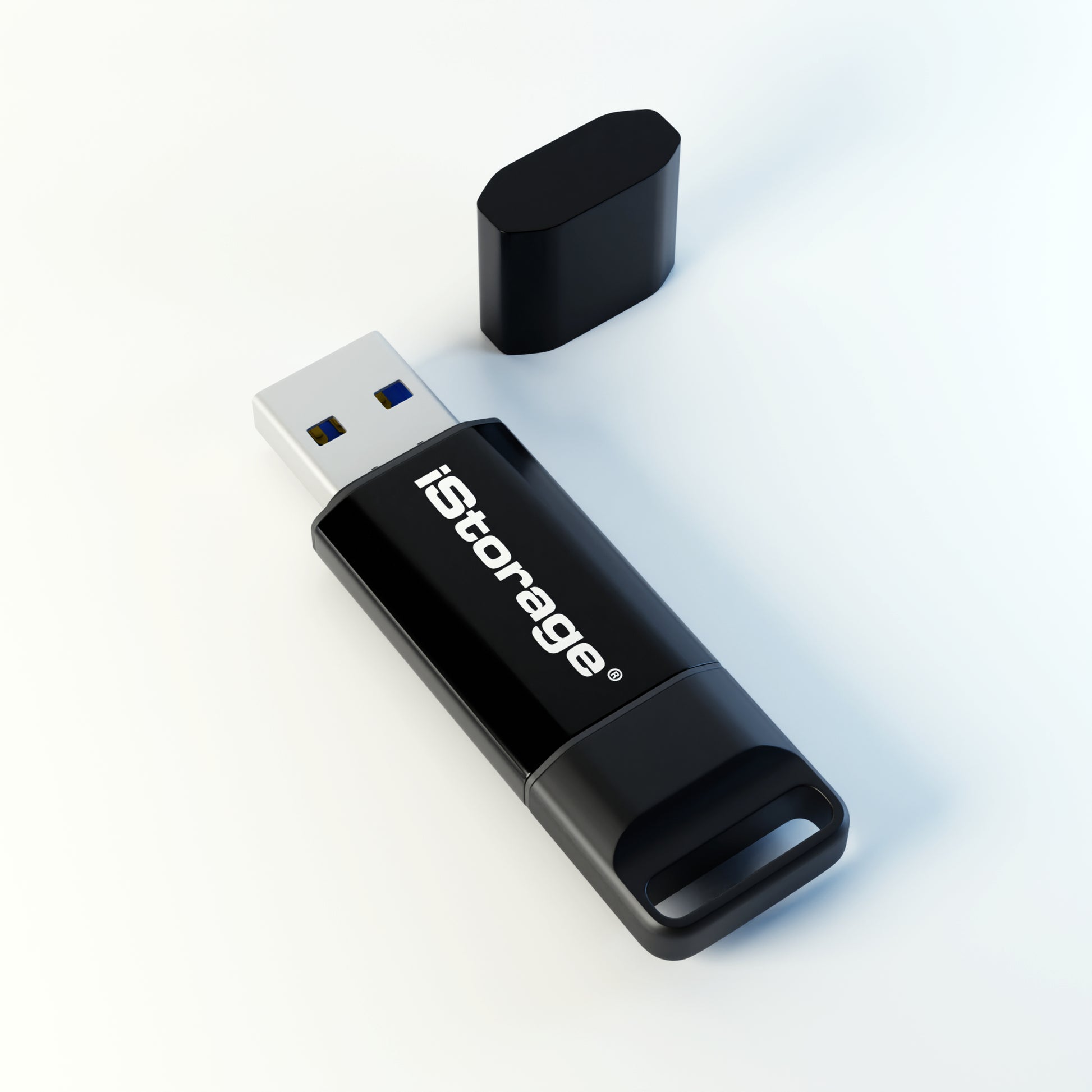 iStorage datAshur BT – 16 GB, USB 3.2 Gen 1 (USB‑A), FIPS 140‑2 Level 3, Fingerabdruck, IP57