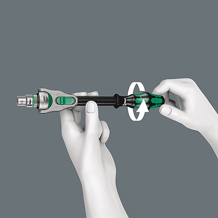 Wera 8000 B Zyklop Stecknuss-/Knarrensatz – Antrieb 3/8", 23-teilig