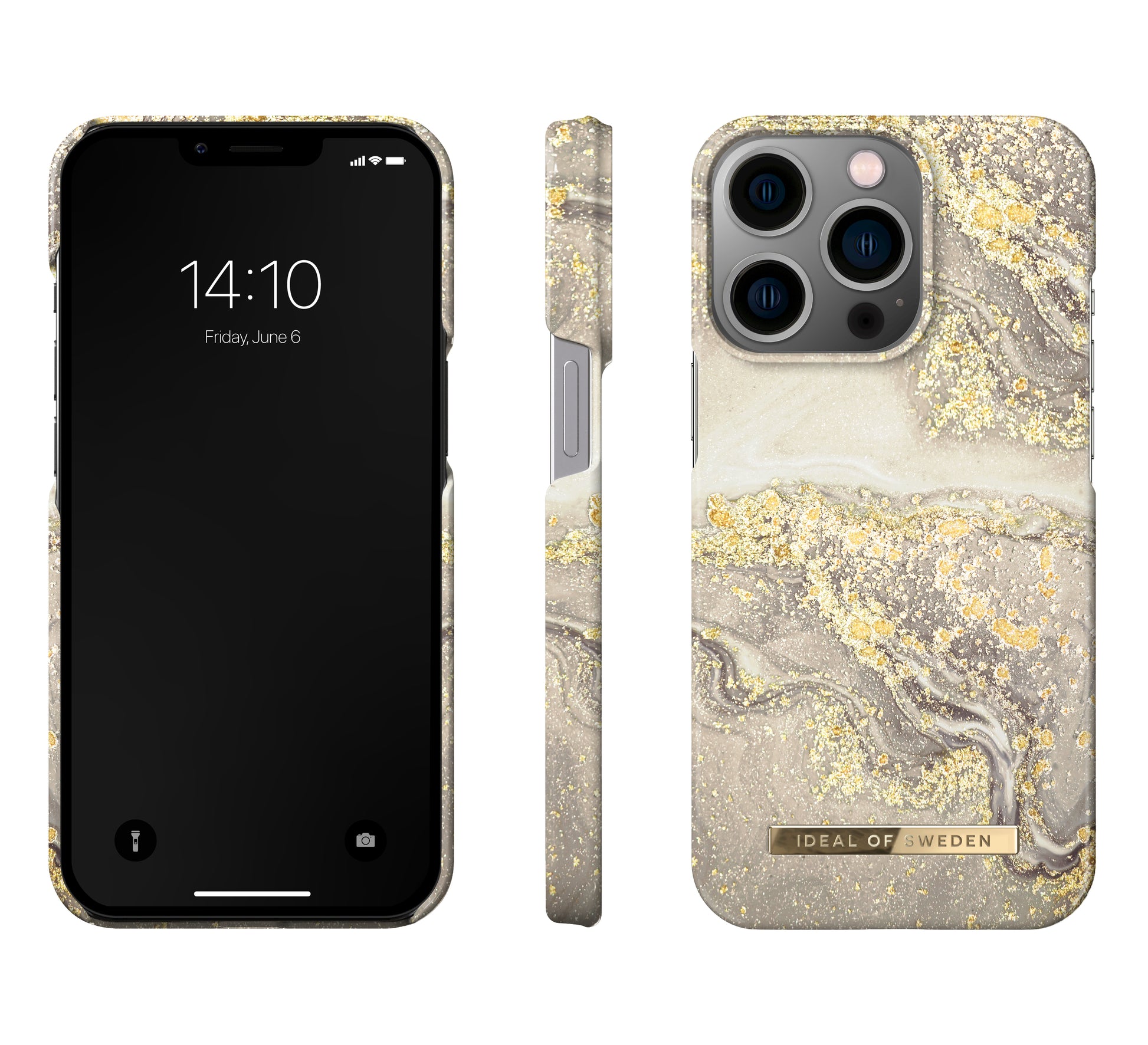 Ideal of Sweden – Backcover – für Apple iPhone 13 Pro – Sparkle Greige Marble