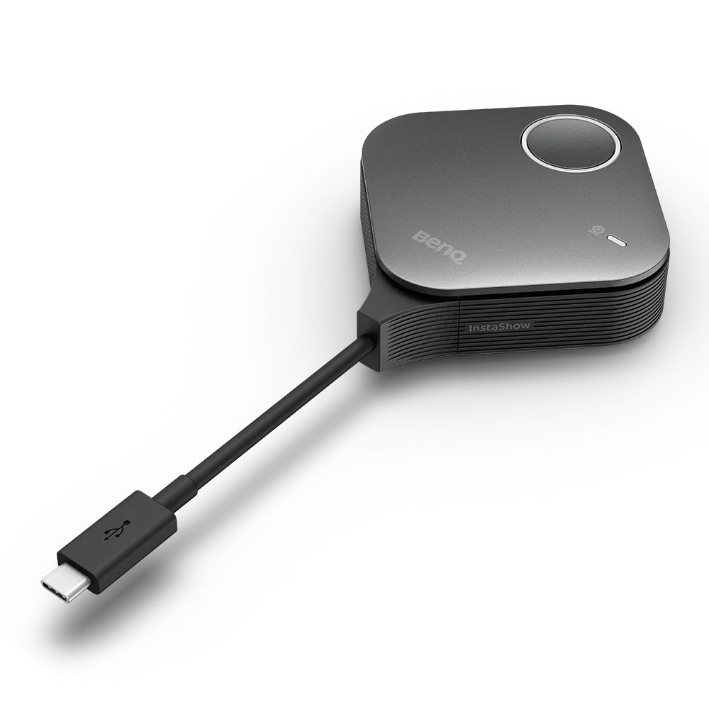 BenQ InstaShow VS25 – Drahtloses Präsentationssystem – 4K, 2× Button, USB-C, Schwarz