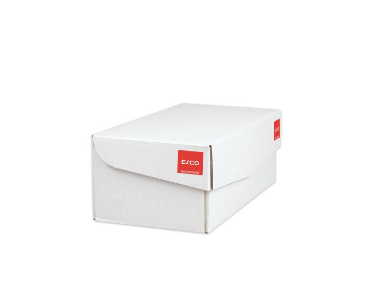 Elco Couvert C6, ohne Fenster, selbstklebend, weiss, 100 g/m² – 500 Stk.