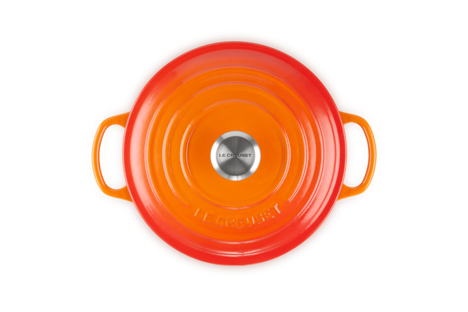 Le Creuset Kochtopf Signature – 3,3 l, Ø 22 cm, Gusseisen, Emaille, für Induktion, Gas, Glaskeramik, Orange