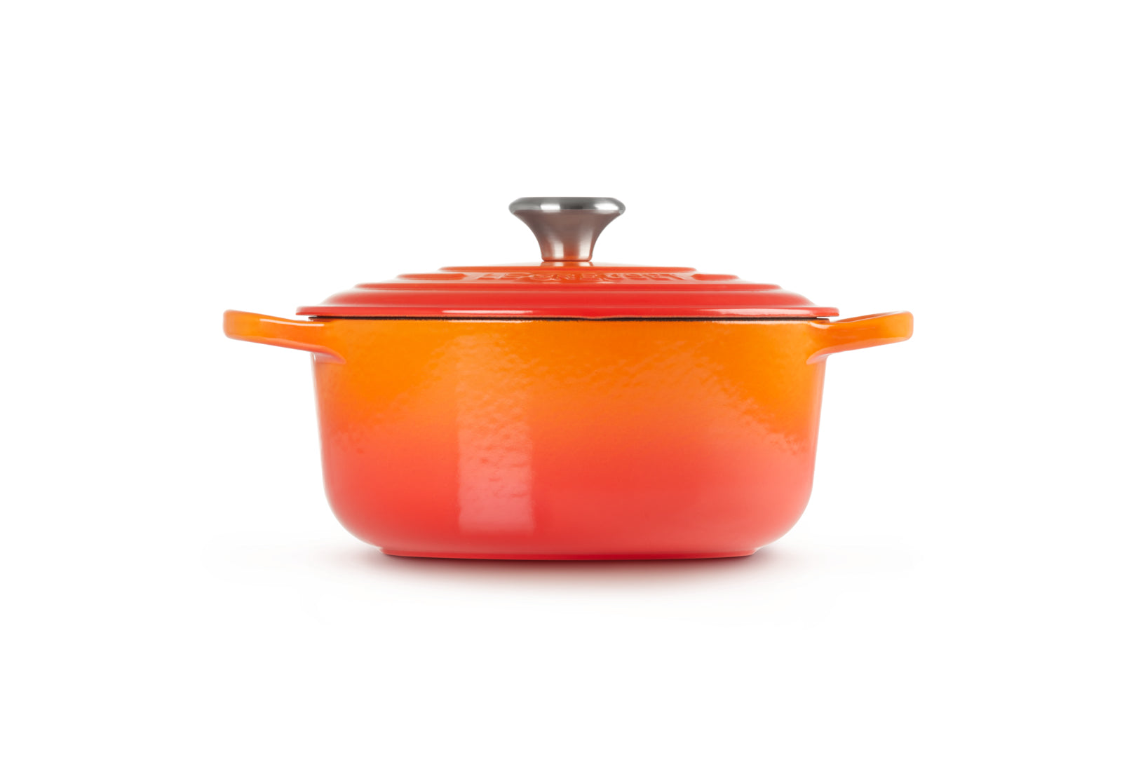 Le Creuset Kochtopf Signature – 3,3 l, Ø 22 cm, Gusseisen, Emaille, für Induktion, Gas, Glaskeramik, Orange