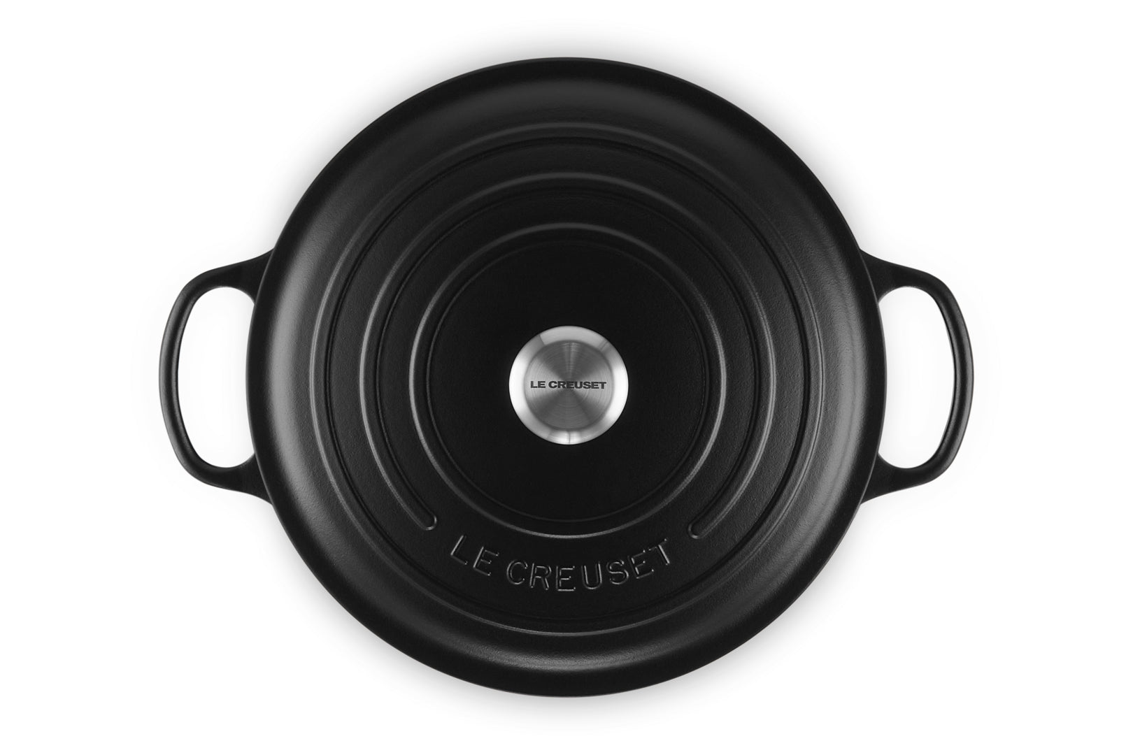 Le Creuset Kochtopf Signature – 8,1 l, Ø 30 cm, Gusseisen, Emaille, für Induktion, Gas, Glaskeramik, Schwarz