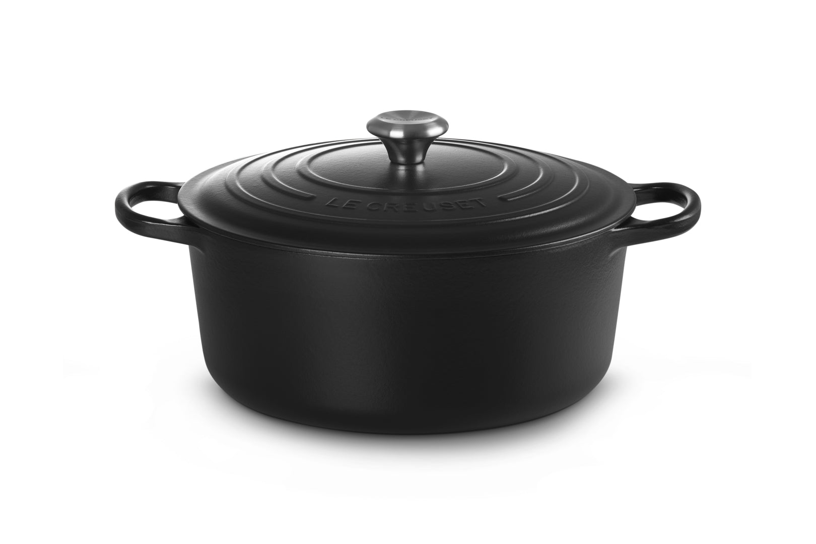 Le Creuset Kochtopf Signature – 8,1 l, Ø 30 cm, Gusseisen, Emaille, für Induktion, Gas, Glaskeramik, Schwarz