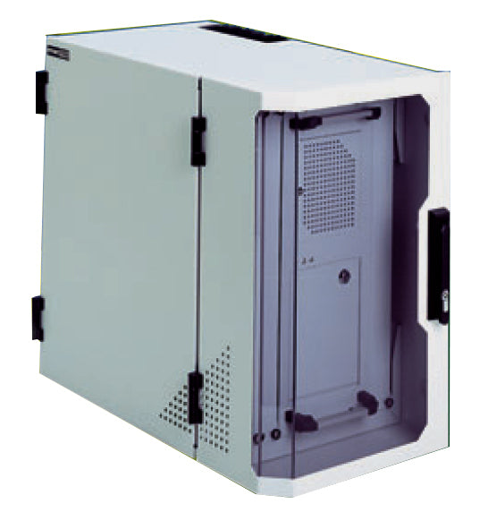 apraNET VARI 2000 Wandverteiler – Wandgehäuse – 19" Rack, 12U, 1103×636×360 mm, RAL 7035 Lichtgrau