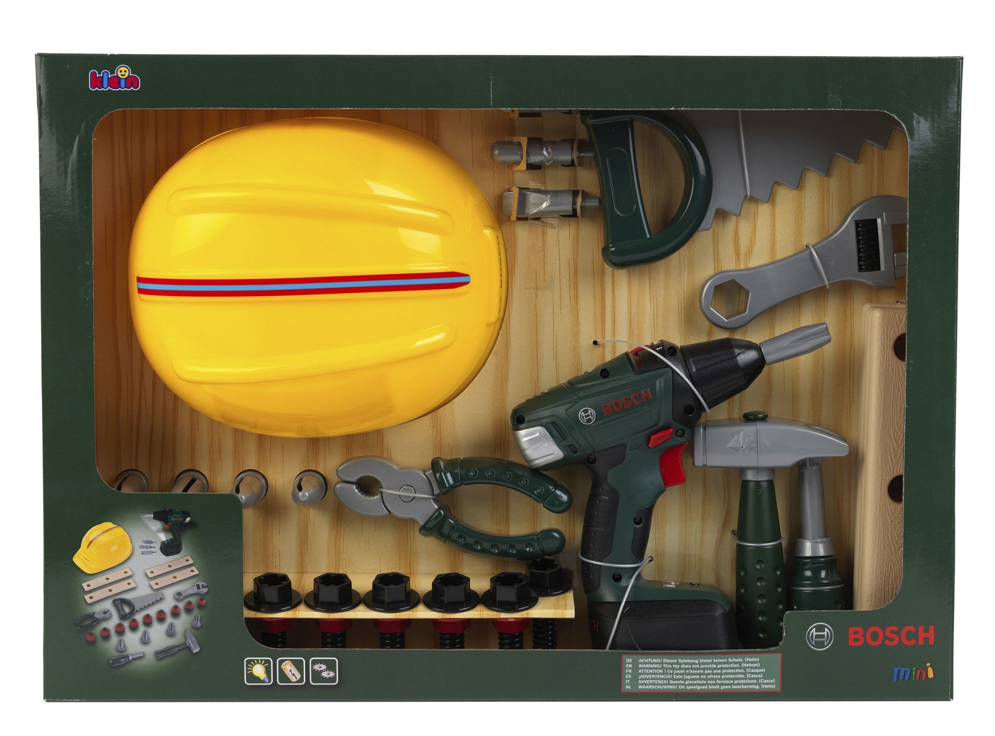 Theo Klein Werkzeugkoffer (Spielzeug) – Handwerker – mit Geräuschefunktion – 10 × 36 × 51 cm – ab 3 J.