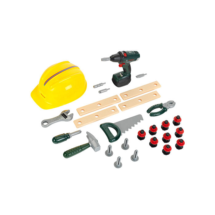 Theo Klein Werkzeugkoffer (Spielzeug) – Handwerker – mit Geräuschefunktion – 10 × 36 × 51 cm – ab 3 J.
