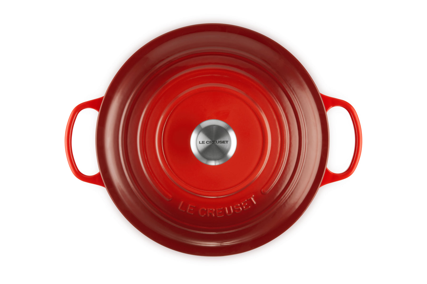 Le Creuset Kochtopf Signature – 6,7 l, Ø 28 cm, Gusseisen, Emaille, für Induktion, Gas, Glaskeramik, Rot