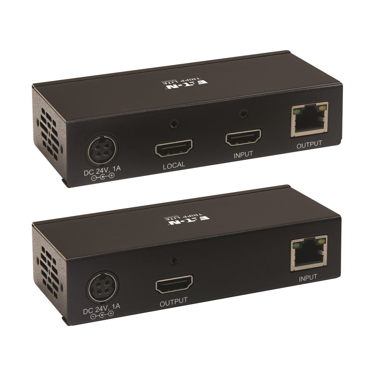 Tripp Lite B127A-1A1-BHBH – HDMI Extender-Set, über Cat6, 4K@60 Hz, 70,1 m, PoC, HDCP 2.2, Schwarz