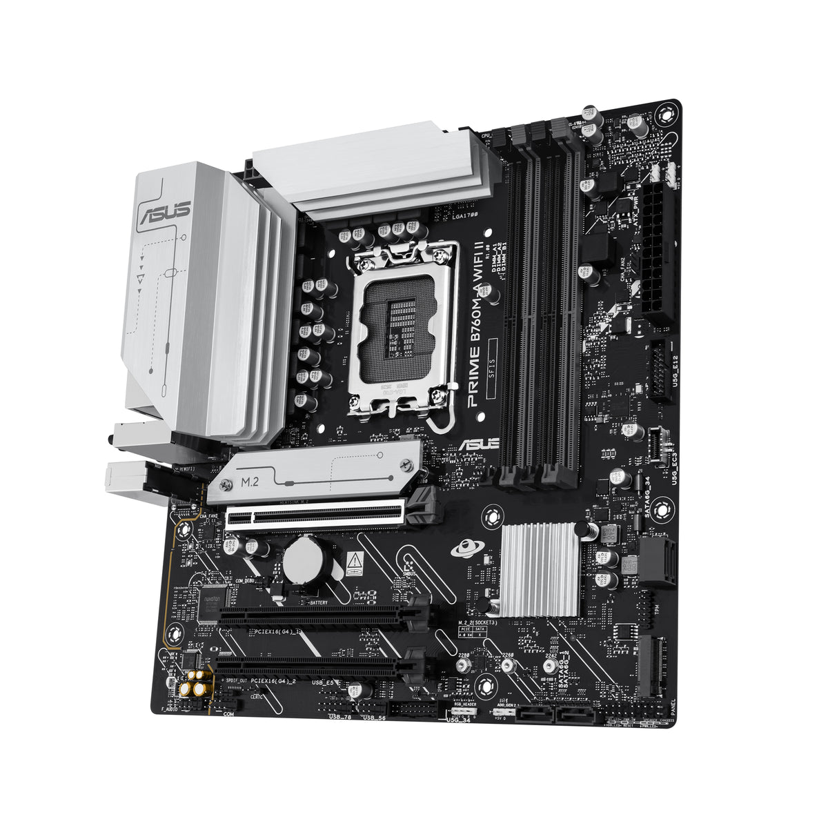 ASUS PRIME B760M-A WIFI II – Mainboard – LGA 1700, Intel B760, mATX, DDR5