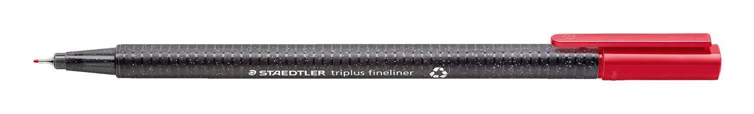 Staedtler Triplus Fineliner Set – 4 Stk., 0,3 mm, 4 Farben, Cap-Off