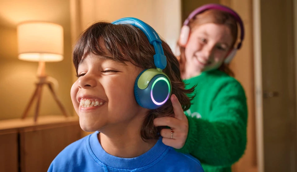 Philips TAK4200MP/00 – Duo Headset, On-Ear – Bluetooth, Lautstärkebegrenzung 85 dB – Magenta/Violett – bis 45h